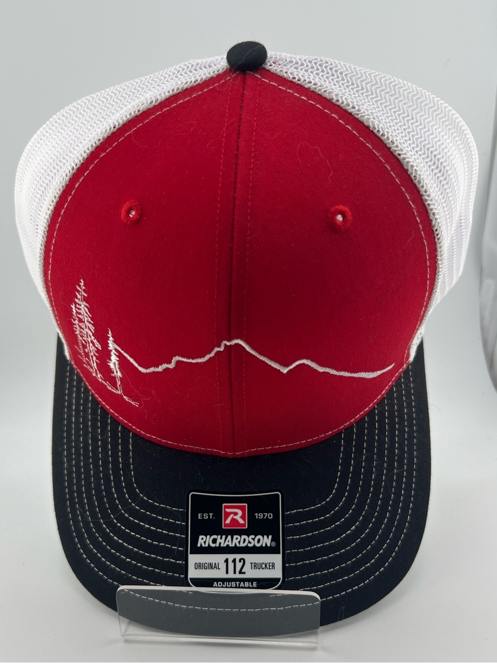 0023: Richardson Red & Black Trucker Hat